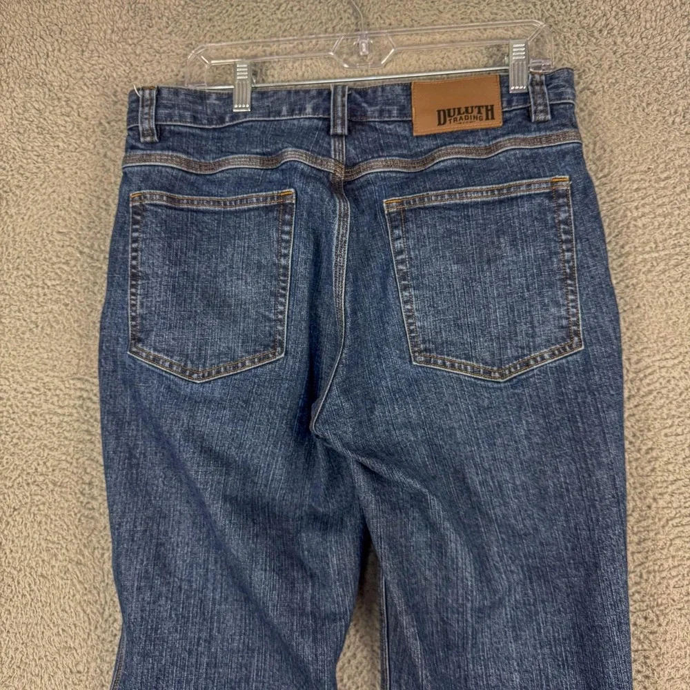Duluth Trading‎ Co Jeans Mens 32x29 Blue Flex Ballroom Relaxed Straight Denim